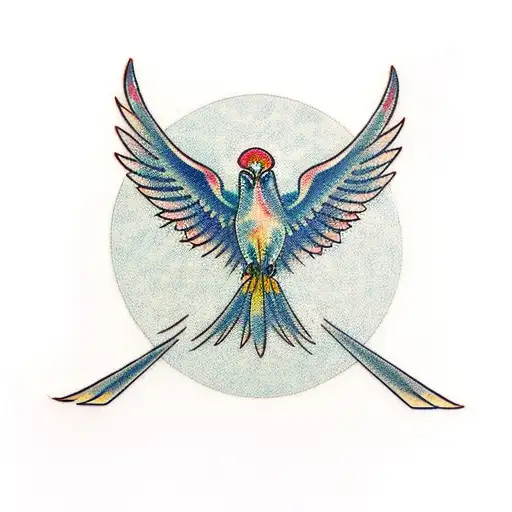 Phoenix Bird At Sunrise