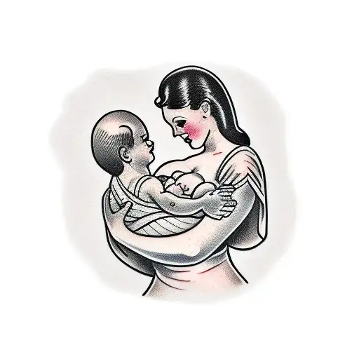 Breastfeeding Mother To A Son