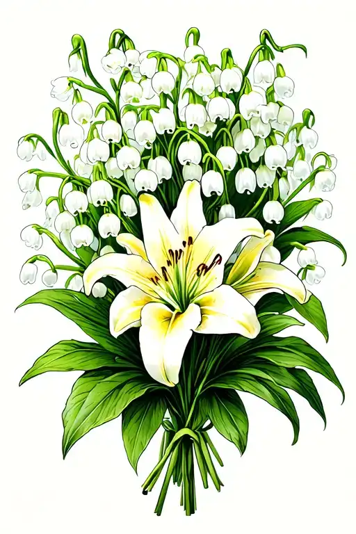 Lily Of The Valley Flower Bouquet