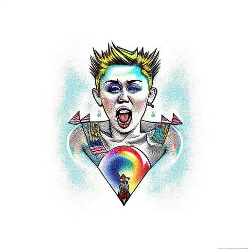 Miley Cyrus On Endless Summer Vacation Album Cover