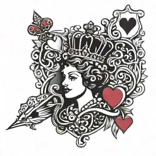 Queen Of Hearts Card