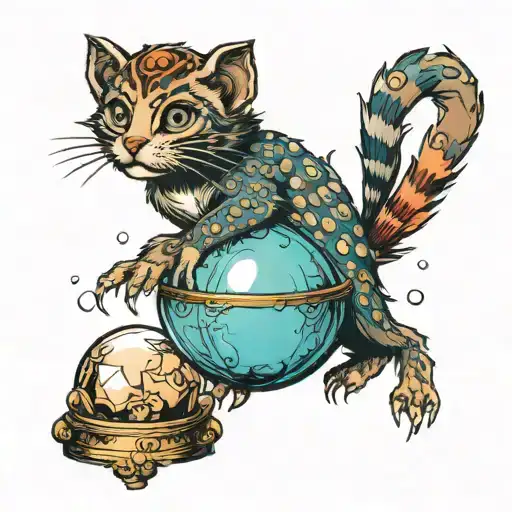 Simurg Emerging From Crystal Ball