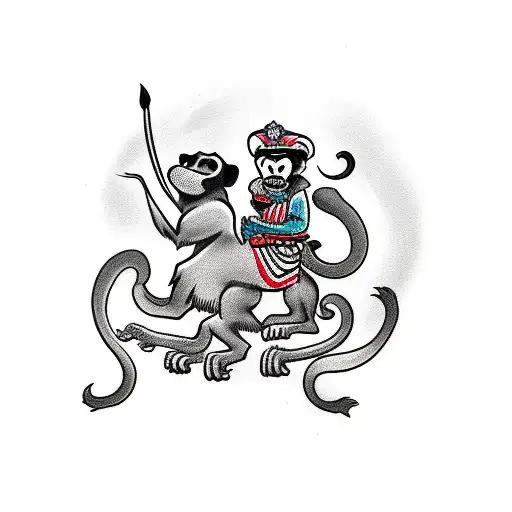 Monkey Riding Circus Dog