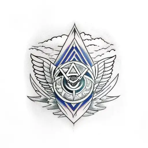 Valknut Symbol With Ravens