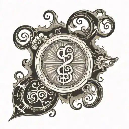 A Music Note Made Out Of Cigar Smoke With A Grateful Dead Logo Incorporated