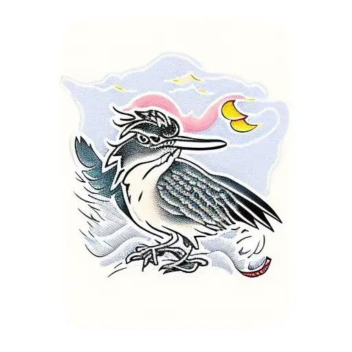 Roadrunner In Sunset