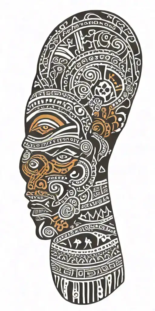 African Tribal Tattoo Pattern