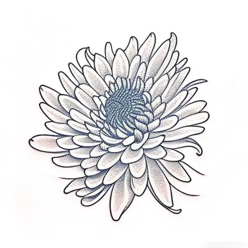 Chrysanthemums With Scorpion