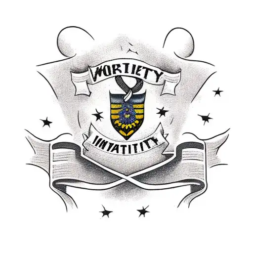 Loyalty Over Integrity Words On A Banner With Crossed Flintlock Pistols And American Flag