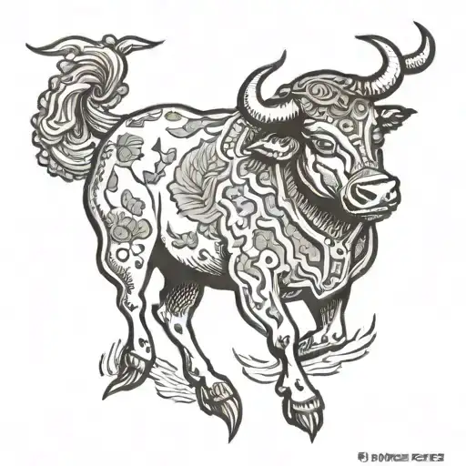 Bull And Toreador Above