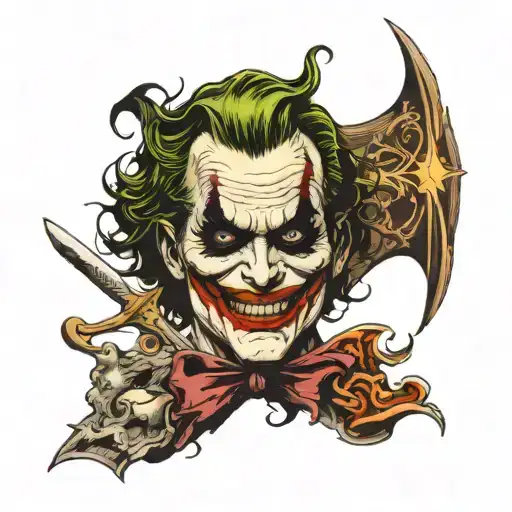 Joker Nolan-verse Styled Gothic And Twisted Etched Like Knives