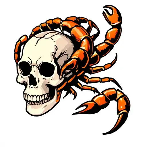 Skull And Scorpion