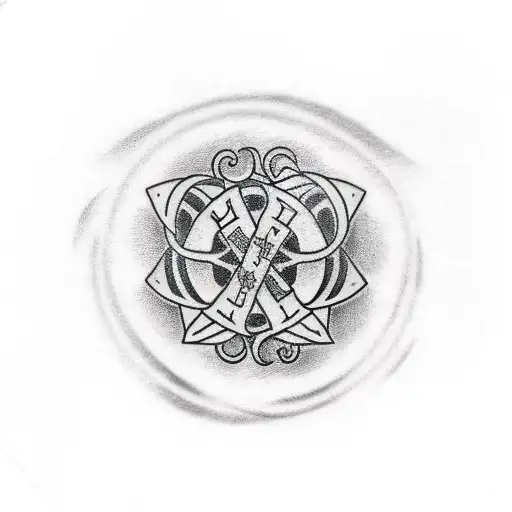 Wrap Around Tattoo Nordic Family Symbol