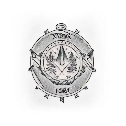 Sleeve Tattoo Nordic Family Symbol