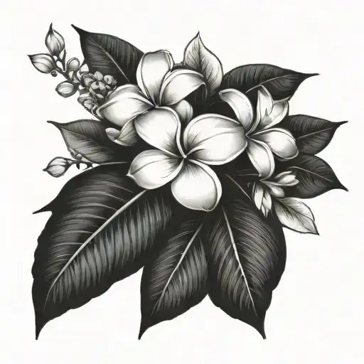 Forearm Half Sleeve Plumeria