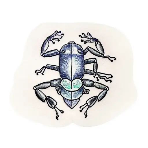 Scorpion With A Frog Friend