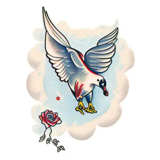 Cartoon Dancing Goose