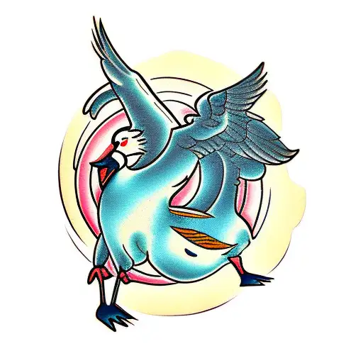 Cartoon Dancing Goose