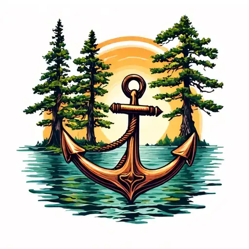 Anchor That Turns Into An Aspen Tree