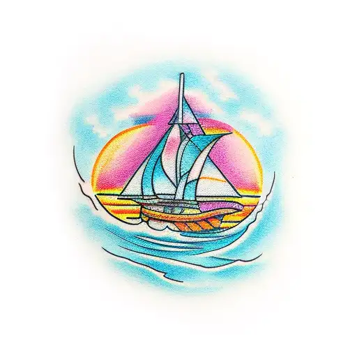 Simple Sunset With Bright Colors