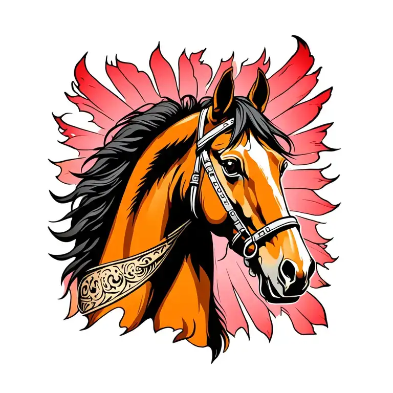 Horse In The Style Of Oldskul