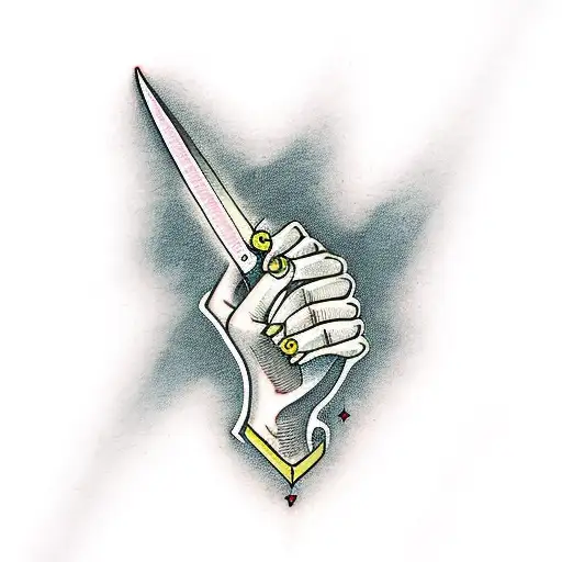 Woman Hand With A Dagger