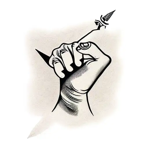 Woman Hand With A Dagger