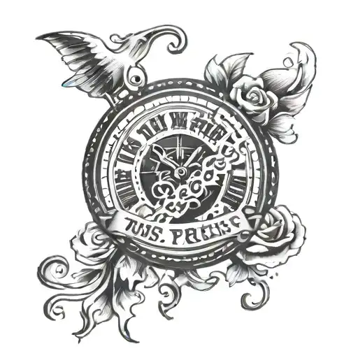 Trust The Process Written In Clock