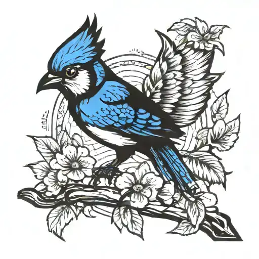 Sailor Jerry Blue Jay Bird