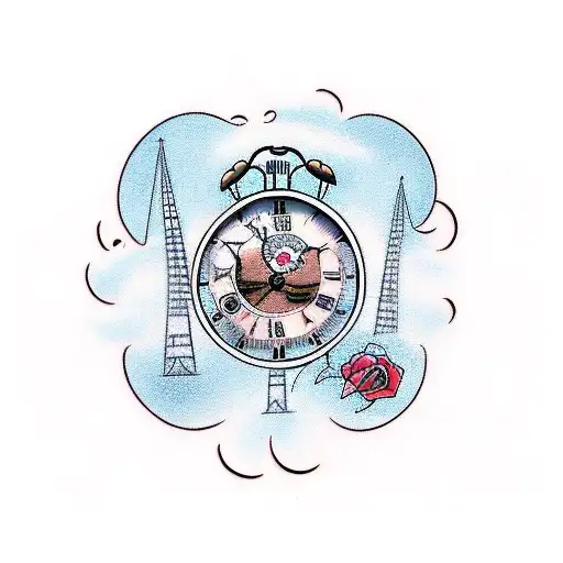 Clocks With Childs Time Of Birth With Roses