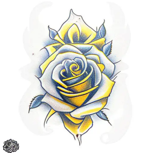 Yellow Rose With Heart