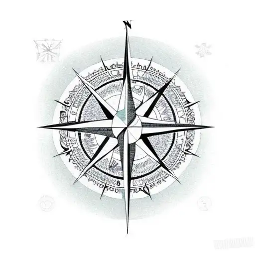 Compass Rose Polynesian Style