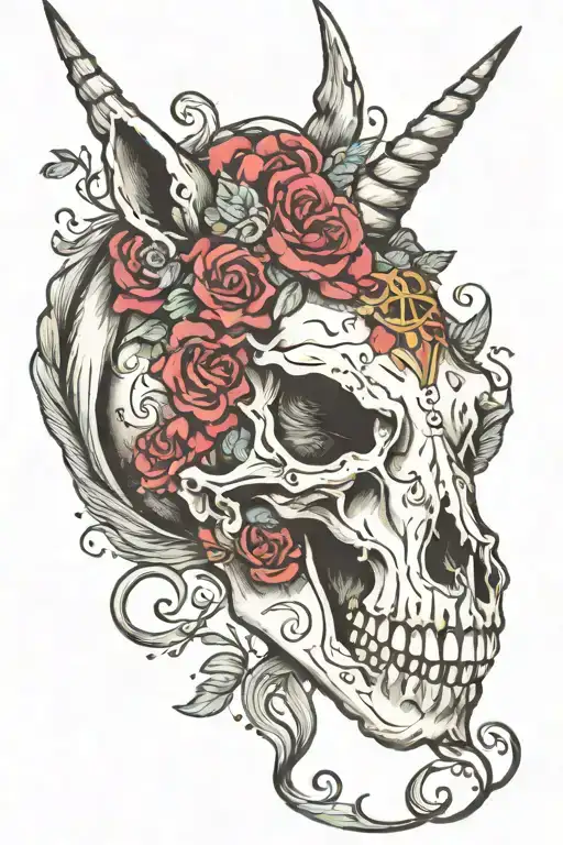 Unicorn Skull Adorned