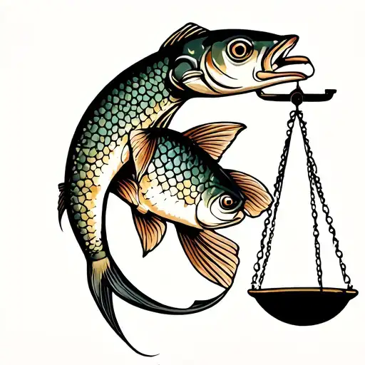 Fish An Libra Scale