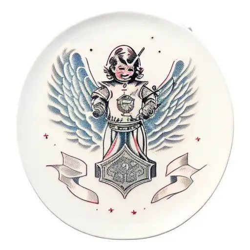 Little Angel In Plates Armor