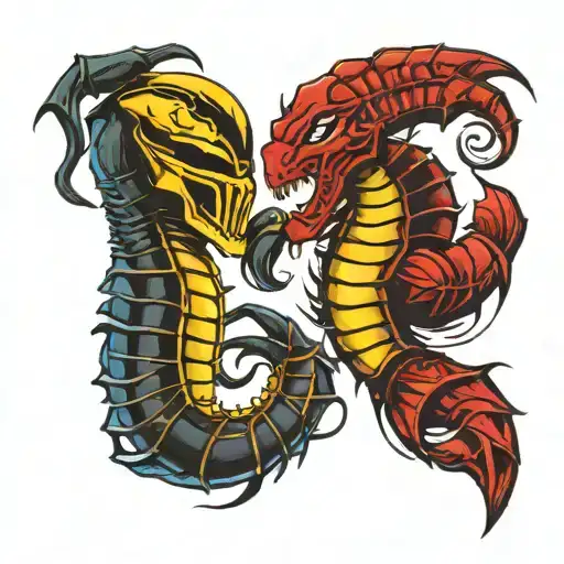 Scorpion And Subzero From Mortal Kombat