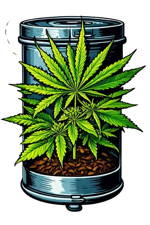 Cannabis Plants In Case