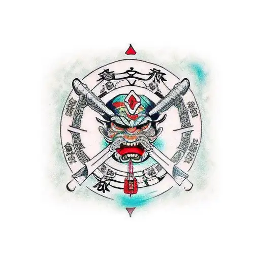 Navaja Del Estilo Japones Samurai