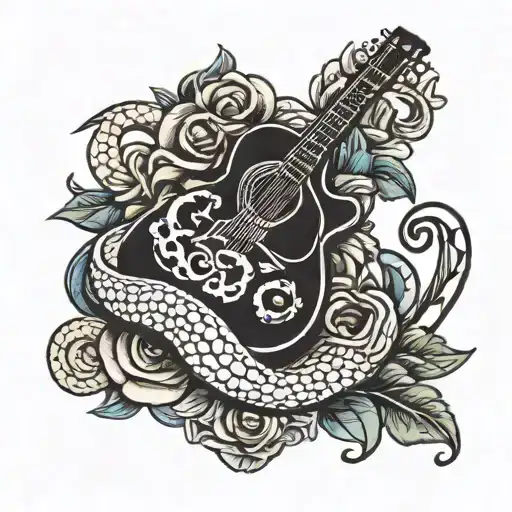 Guitar And Snake