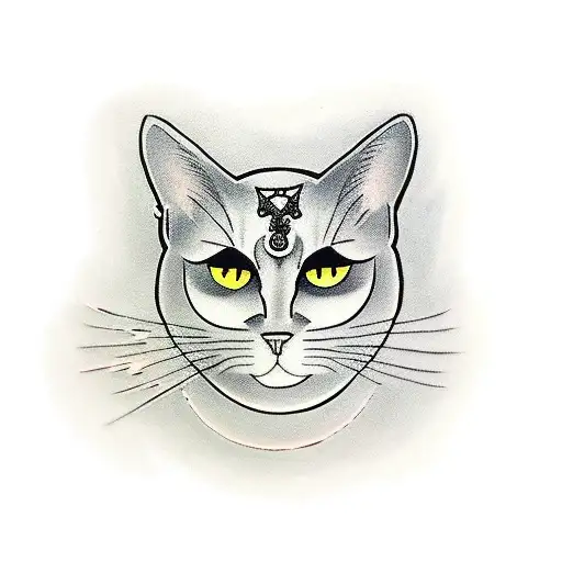 A Black Cat On Its Back