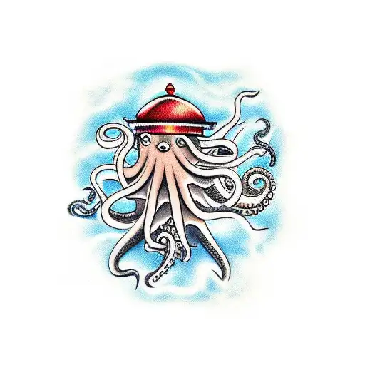 Octopus With Lighthouse