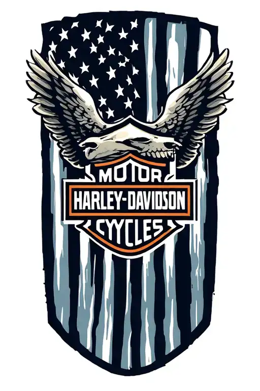 Harley Davidson Bar And Shield
