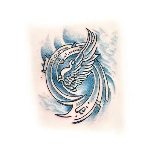One Angel Wing For Forearm
