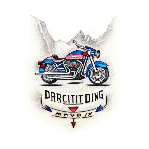 A Motorcycle With The Number Plate Dkg Driving Towards A Mountain