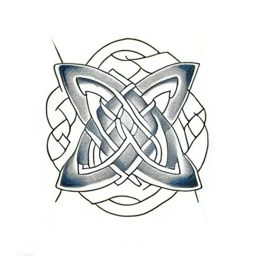 Celtic Knot With Snakes