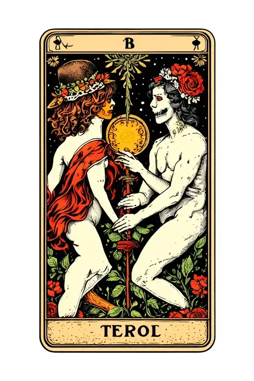 Tarot Fool Lovers And Death Tarot Card