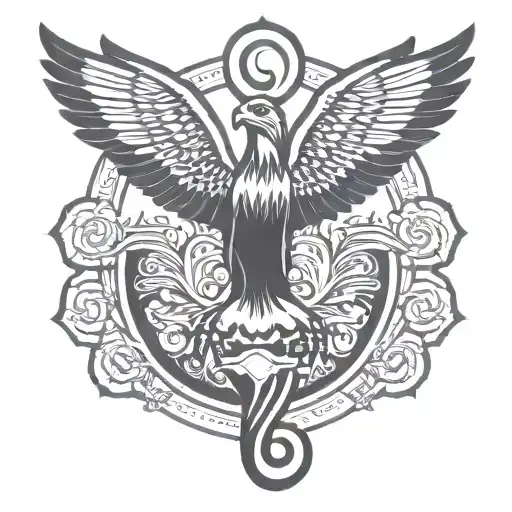 The Bird Is A Majestic Bold Eagle