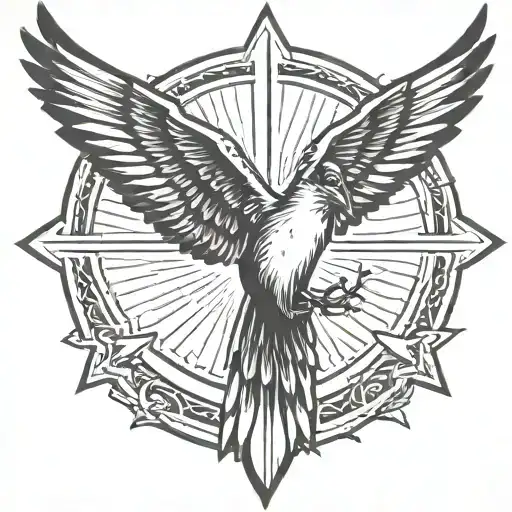 The Bird Has God Rays Coming From His Head