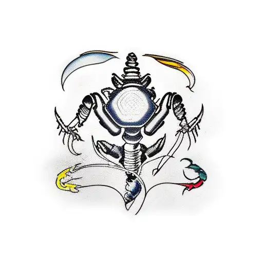 A Car With A Scorpio And The Number 13