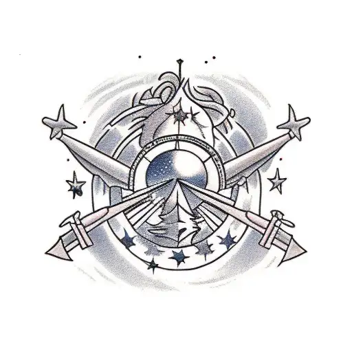 2000 Vertical With Sagittarius Stars